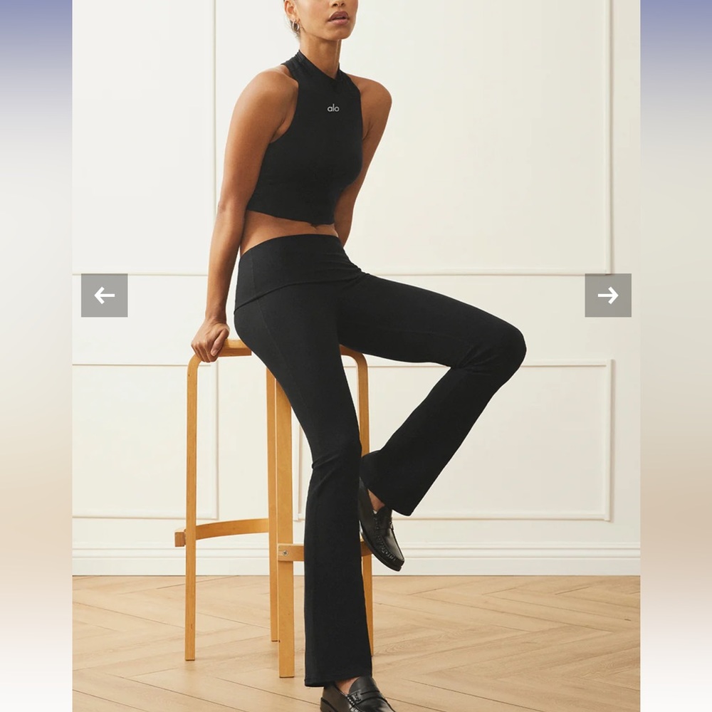 Alo Softtop Foldover Bootcut Leggings NEW